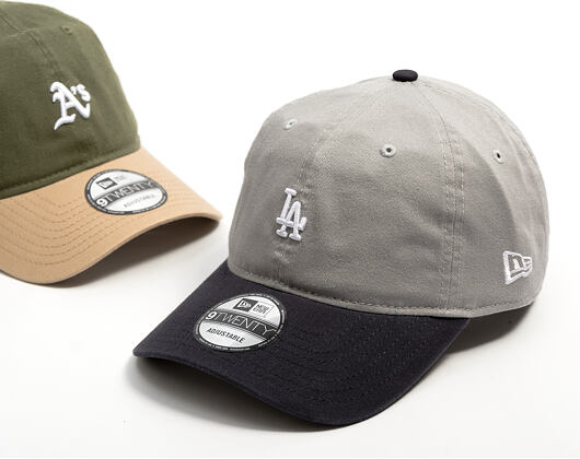 Cap New Era - MLB Mini Logo Washed Contrast 9TWENTY - LA Dodgers - Grey / Navy