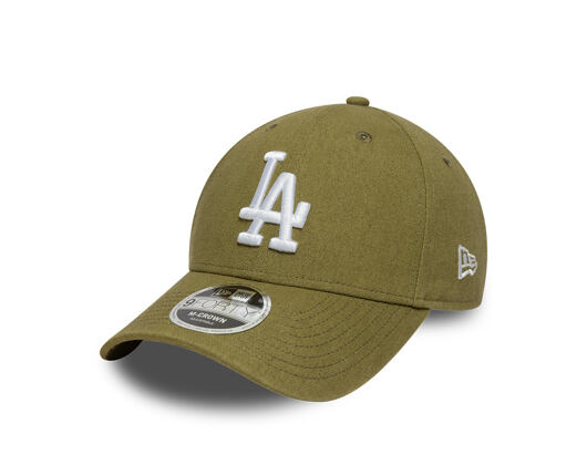 Cap New Era - MLB Linen 9FORTY M-CROWN - LA Dodgers - New Olive