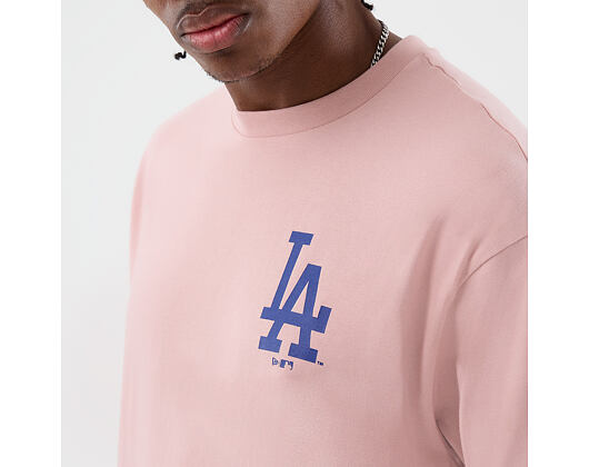 Tee New Era - MLB Cap Graphic Oversized Tee - LA Dodgers - Pink Rouge