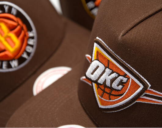 Cap Mitchell & Ness - NBA - Chestnut Peak - Oklahoma City Thunder - Brown