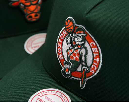 Cap Mitchell & Ness - NBA - Emerald Slam - Boston Celtics - Green/Orange