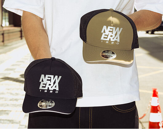 Cap New Era - Branded Reflective 9FORTY M-CROWN A-Frame Trucker - New Olive