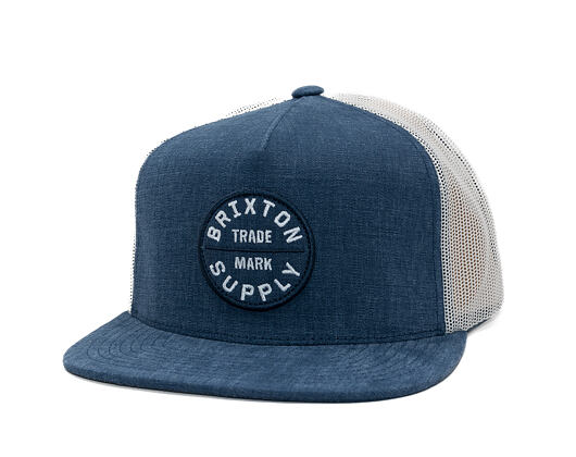 Cap Brixton - Oath Mp Trucker Hat - Blue Chambray/White