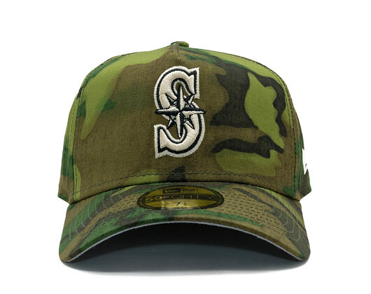 Cap New Era - MLB Ripstop Camo 59FORTY - Seattle Mariners - Woodland Camo