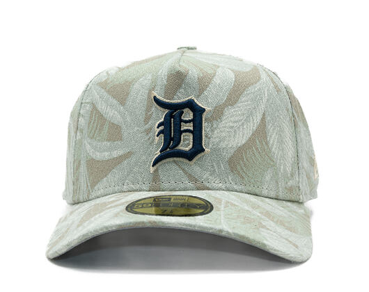 Cap New Era - MLB Three Looms "Leafy Palm" 59FORTY A-Frame - Detroit Tigers - Stone