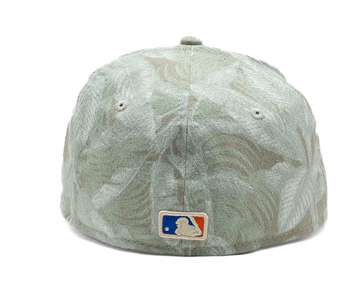 Cap New Era - MLB Three Looms "Leafy Palm" 59FORTY A-Frame - NY Mets - Stone