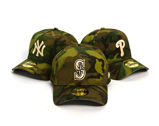 Cap New Era - MLB Ripstop Camo 59FORTY - Seattle Mariners - Woodland Camo