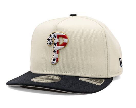 Cap New Era - MLB "American Flag" 9FIFTY - Philadelphia Phillies - Chrome White