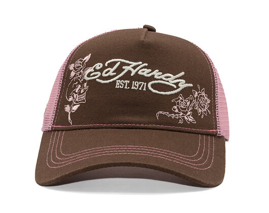 Cap Ed Hardy - Skull And Roses 5 Panel Trucker Cap