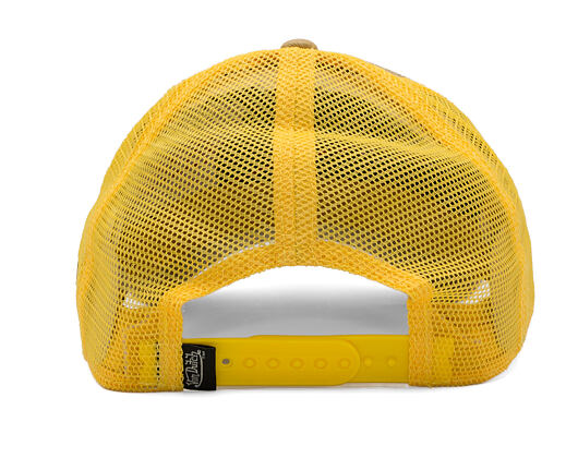 Cap Von Dutch - California Checkered Patch Baseball - Tan / Yellow