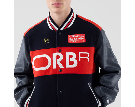 Jacket New Era - F1 Wordmark Varsity Jacket - RED BULL F1 - Navy Blue