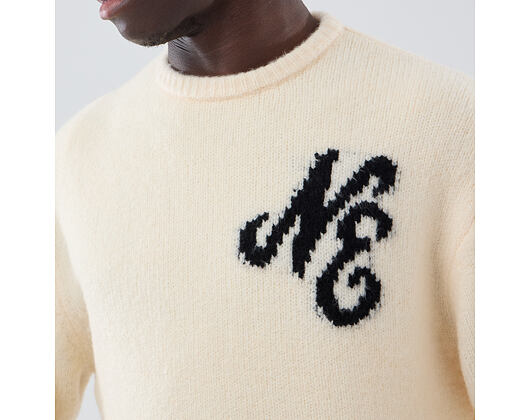 Sweater New Era - Branded Knit Sweater - Cream