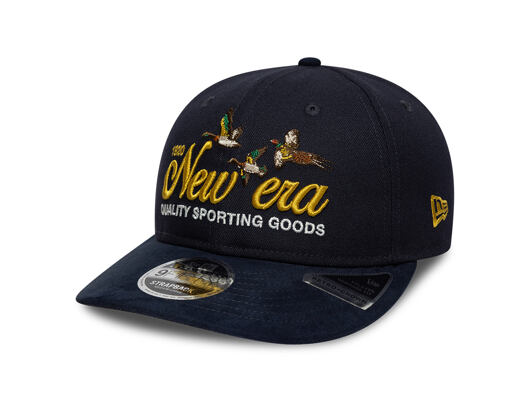 Cap New Era - Branded Suede Pre-Curved 9FIFTY Retro Crown - Navy