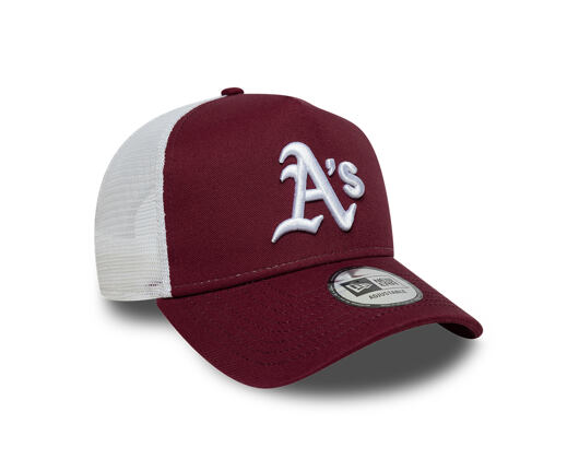 Cap New Era - MLB Essential 9FORTY A-Frame Trucker - Oakland Athletics - Burgundy