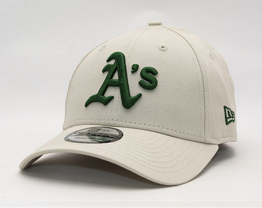 Cap New Era - MLB League Essential 9FORTY - Oakland Athletics - Stone / Dark Green