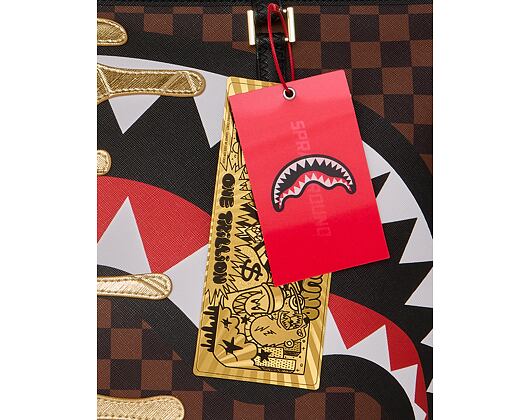 Bag Sprayground - Sharks In Paris Gold Drip Tote