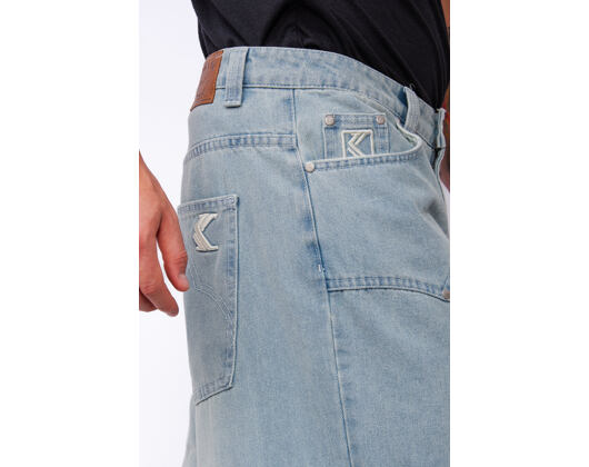 Jeans Karl Kani - Og K Washed Western Relaxed Baggy Jeans - Blue