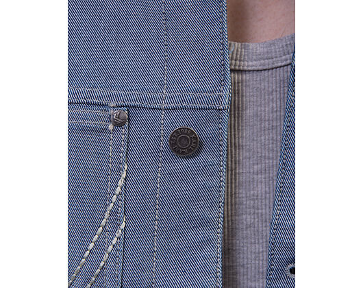 Kani Jeans Cropped Silver Denim Jacket