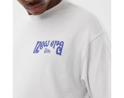 Tee New Era - Branded PIzza Time Graphic Oversized Tee - White