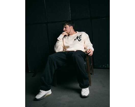 Sweater New Era - Branded Knit Sweater - Cream