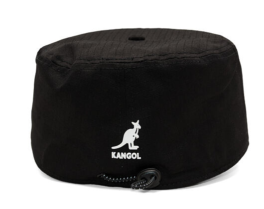 Bucket Hat Kangol - Interlock Pillbox Cap - Ripstop Black