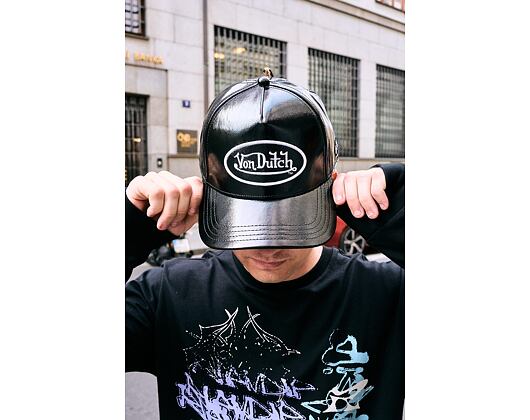 Womens Cap Von Dutch - Baseball - Vinyl Patch - Black