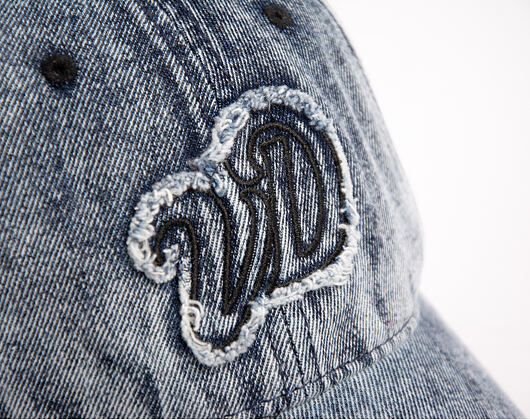 Womens Cap DAD CAP EN JEAN AVEC PATCH VD A FRANGES