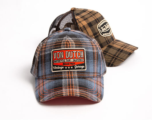 Cap Von Dutch - Baseball - Checkered Patch - Navy