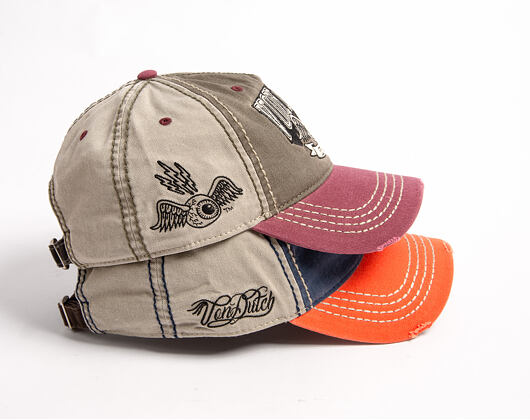 Cap Von Dutch - Baseball - Embroidery - Red / Green