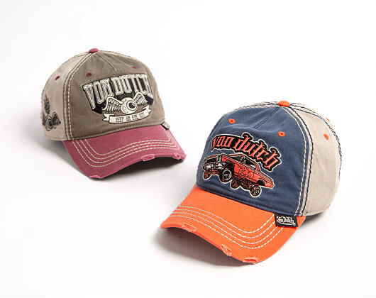 Cap Von Dutch - Baseball - Embroidery - Orange / Navy