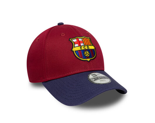 Kids Cap New Era - Contrast Stitch 9FORTY - Barcelona FC - Cardinal / Navy