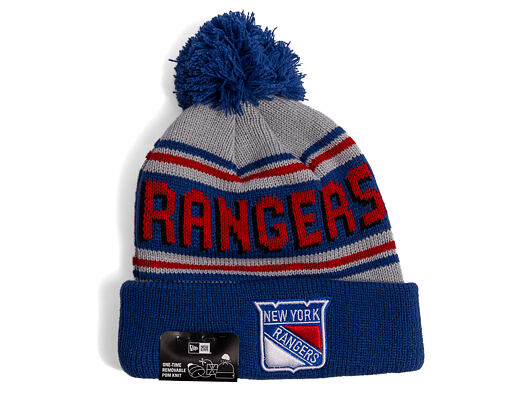 Beanie New Era - NHL Evergreen Wordmark Pom Medium Knit - NY Rangers - Team Color