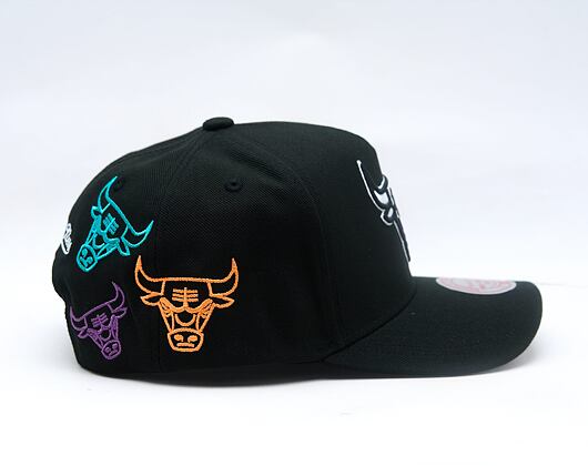 Cap Mitchell & Ness - NBA 404 Club Neon Pro Snapback - Chicago Bulls - Black