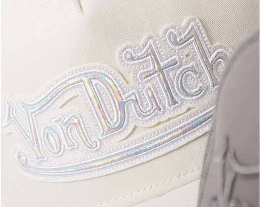 Womens Cap Von Dutch - Felt & TPU Patch Baseball - Beige