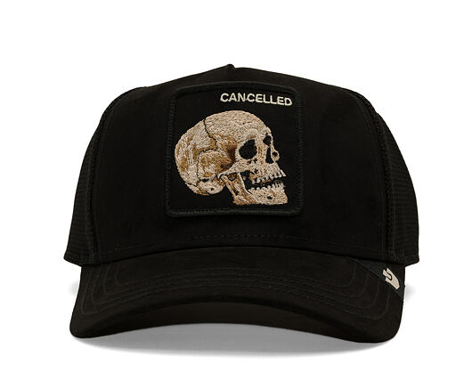 Cap Goorin - Suede Cancelled Skull Trucker - Black