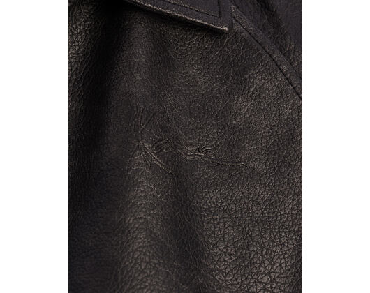 Jacket Karl Kani - Signature PU Leather Bomber Jacket - Black