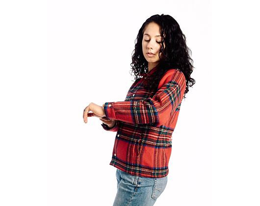 Shirt Champion - Red/checkered Coach Jacket