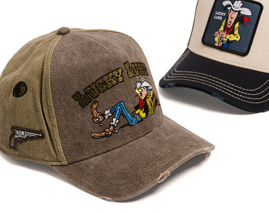 Cap Capslab - Lucky Luke A-Frame - Bullet Holes Distressed - Olive