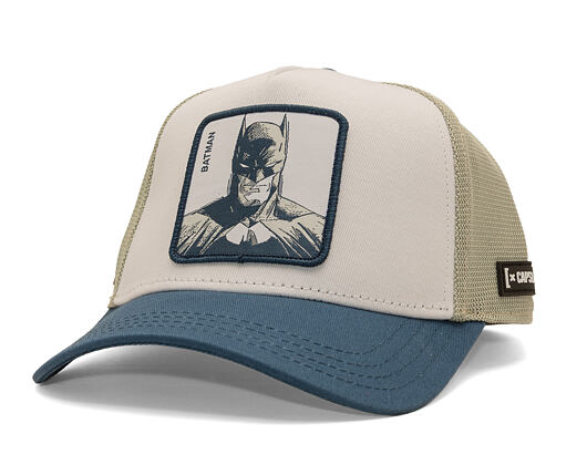 Cap Capslab - Batman Trucker - Dark Knight Sketch - Off White / Blue