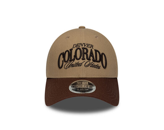 Cap New Era - Branded Wordmark 9FORTY M-CROWN - Camel / Chestnut Brown