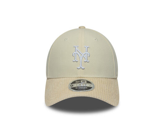 Cap New Era - MLB Cord Visor 9FORTY M-CROWN - NY Mets - Cream
