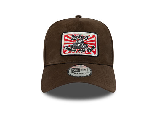 Cap New Era - Branded Moto Patch Pu 9FORTY A-Frame - Chestnut Brown