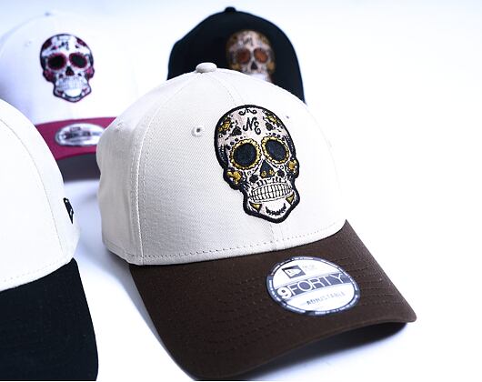 Cap New Era - Branded Skull Pack 9FORTY - Stone / Light Brown