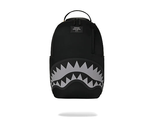 Backpack Sprayground - Shark Central Black Nylon Gray Embossed Backpack