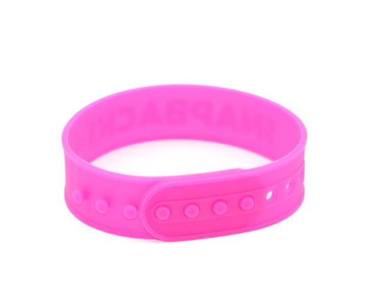 Silicone Snapback wristband - Pink
