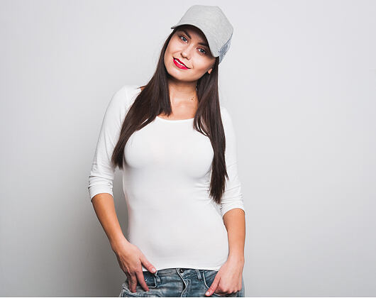 New Era Jersey Trucker 9FORTY Grey Snapback Womens Cap