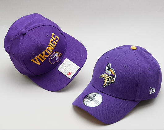 New Era 9FORTY The League Minnesota Vikings Strapback Team Color Cap