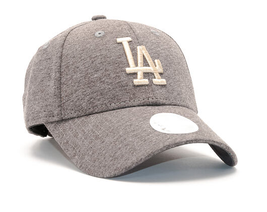 New Era Jersey Essential Los Angeles Dodgers 9FORTY Grey Heather/Khaki Strapback Womens Cap