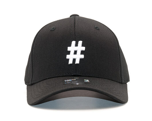 State of WOW Hashtag SC9201-990# Baseball Cap Crown 2 Black/White Strapback