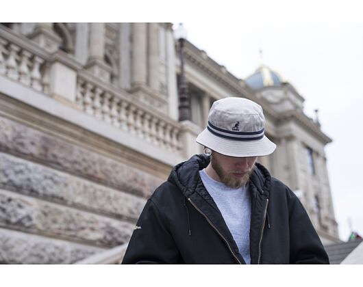 Kangol Stripe Lahinch Grey K4012SP-GR034 Bucket Hat